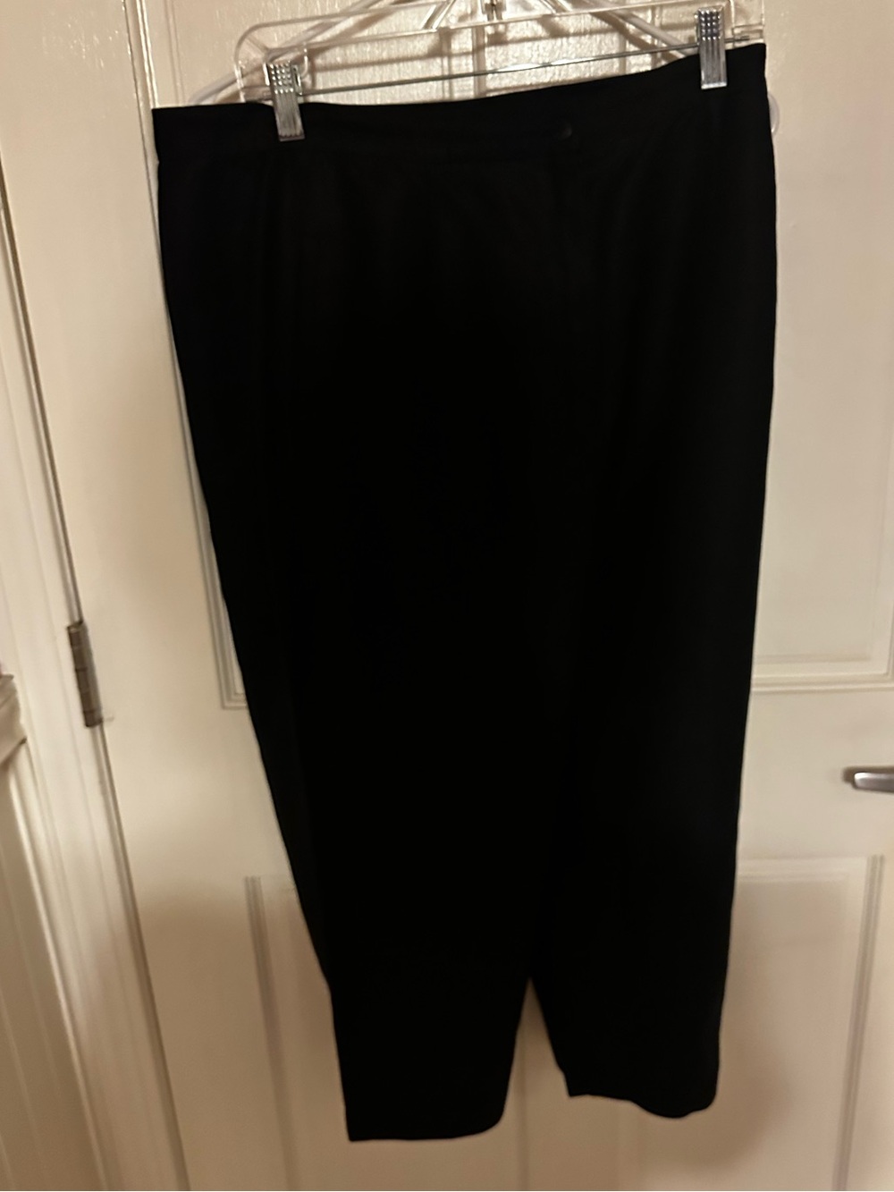 Valerie Stevens Black Womens wide leg capris